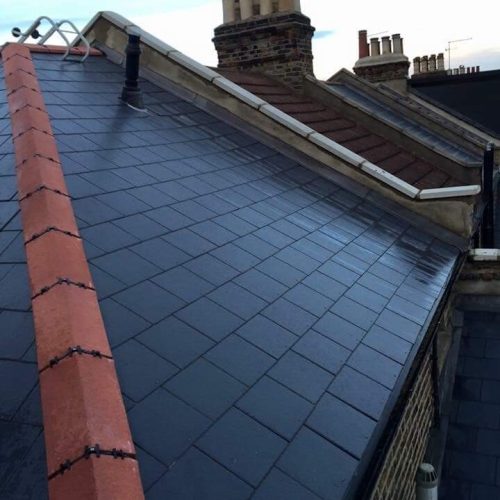 Complete New Roof With Slates Finished with red ridges - Stratford-upon-Avon2